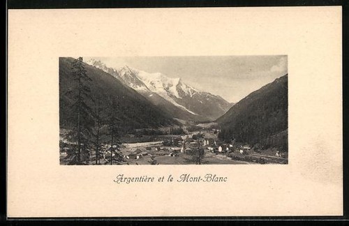 Cpa argentière mont blanc - argentière,, mont-blanc