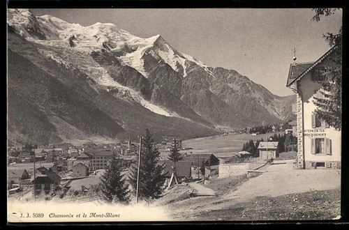 Cpa chamonix veduta - cpa,