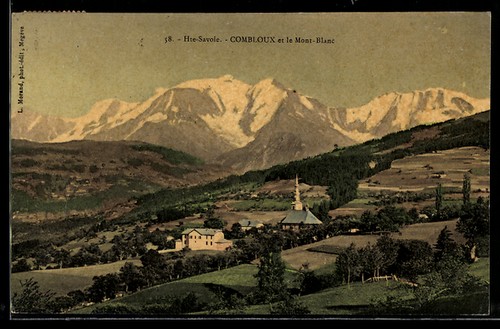 Cpa combloux mont - et, mont-blanc