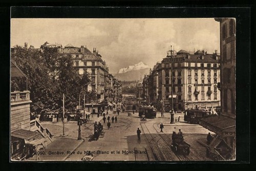 Cartolina ginevra rue du - cartolina,