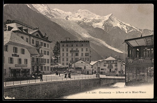 Cpa chamonix arve et le - cpa,