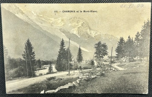 Cartolina litho chamonix et - litho, /