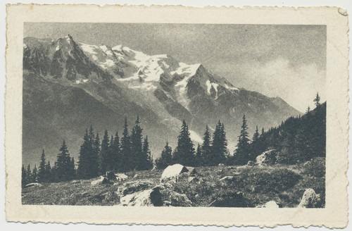 Cartolina chamonix le mont - le,