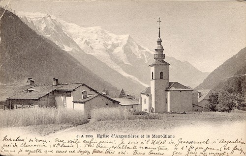 Cpa argentières eglise - argentières,