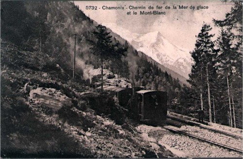 Cpa chamonix chemin - cpa, de